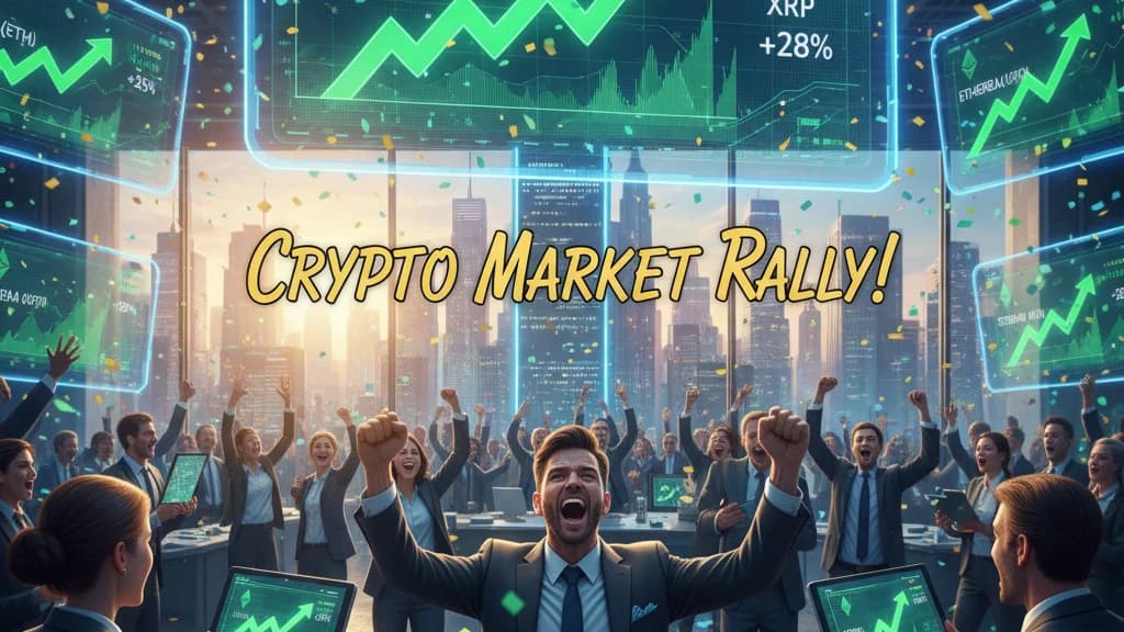 Ether, Solana, XRP Jump 8% as Crypto Rally Eases War Fears